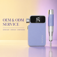 Machine à ongles sans fil Purple Coreless 7800mAh Max 85W, lime à ongles électrique pour usage professionnel en salon de manucure, prise en charge OEM ODM