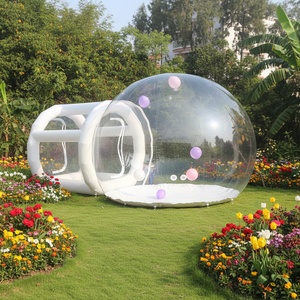 Tente de dôme Igloo en PVC Transparent <span class=keywords><strong>maison</strong></span> à bulles gonflable transparente pour la remise des diplômes de noël en plein air nouvel an Camping fête de mariage - Product Image 4