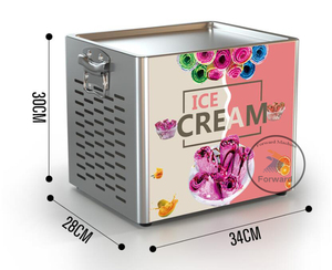 Rodillo de helado de estilo tailandés, máquina de hacer rollos de hielo fritos, Mini Mesa - Product Image 2