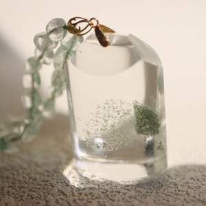 Liontin Kuarsa Phantom Hijau Langka untuk Kekayaan Penyembuhan Spiritual & Astrologi 100% Kristal Hantu Hijau Alami - Product Image 4