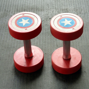 Paire d'haltères ronds de style américain de qualité supérieure avec poignées robustes pour l'entraînement de force, la musculation, le fitness et l'haltérophilie - Product Image 1