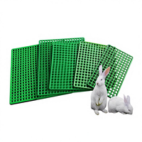 Tapis de sol en plastique portable pour cage à lapin, grille creuse anti-morsure, antidérapant, lavable, pour cage à petits animaux, toutes saisons