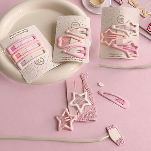 กิ๊บติดผมสไตล์<span class=keywords><strong>เกาหลี</strong></span> ลายเรขาคณิต น่ารัก สไตล์ยุโรป-อเมริกัน สำหรับเด็ก สีไล่ระดับแบบน้ำมัน - Product Image 3