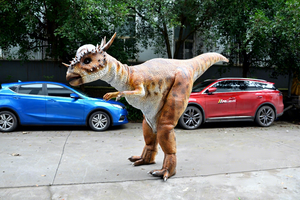 Actividad Show Adulto Traje de dinosaurio realista Adulto Animatronic Robótico Lindo disfraz de dinosaurio para Show - Product Image 6