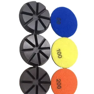 100mm 50-3000 Grits Dry wet Diamond Polishing Pads for granite Marble Stone and Concrete