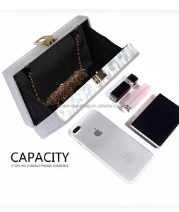 Mode Frauen Perle Weiß Braut Handtasche Acryl Abend tasche Hochzeit Clutch Geldbörse Für Brautjungfer - Product Image 4