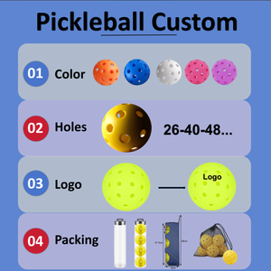 Popular Hit 40 Holes Tipo profesional específico Pickleballs <span class=keywords><strong>de</strong></span> grado <span class=keywords><strong>de</strong></span> competencia para <span class=keywords><strong>ligas</strong></span> profesionales - Product Image 6