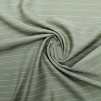 Tela Elástica de Alta Calidad para Camisas, 100D, 100% Poliéster, Tejido Elástico en 4 Direcciones, Teñido con Hilo, a Rayas, para Niños y Niñas