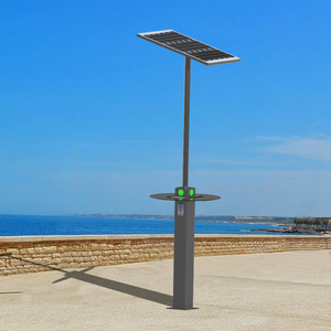 2024 pila de carga directa de fábrica USB Bluetooth carga inalámbrica Escritorio de carga <span class=keywords><strong>solar</strong></span> carga al aire libre mesas inteligentes solares - Product Image 5