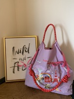 Sac fourre-tout en toile imperméable multi-poches robuste, grand sac à bandoulière pour femme, sac de style de vie, sac à main durable pour les trajets quotidiens