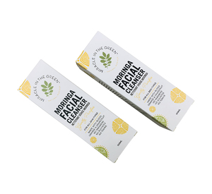 Folding <strong>Essential</strong> Oil Bottle Cosmetic Paper Cardboard Box Packaging for 1oz 2oz Lotion Serum Skincare Bottles - Product Image 1