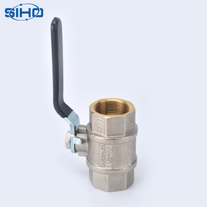 Precio de fábrica, de la buena calidad de latón forjado válvula de bola con células madre - Product Image 6