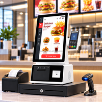 Terminal Kasir Layar Sentuh All-in-One Paling Populer dengan Sistem POS Windows dan Perangkat Lunak untuk Supermarket