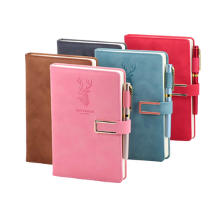 Cuaderno A5 con Logotipo Personalizable, Cubierta de Cuero Imprimible, Cuaderno de Reuniones de Negocios de Alta Calidad y Grosor, Venta al Por Mayor - Product Image 1