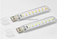 Lampu LED Mini USB, Pengisian Daya USB 3 LED 8 LED 16 LED 24 LED Putih Putih Hangat Lampu Baca Lampu Kerja