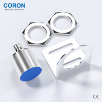 Capteur de proximité inductif CORON Short Shell M30 CLJ-A30BM-10ANA-G, blindé, 10 mm, sortie NPN NO, 10-30 VDC, M12, LED rouge