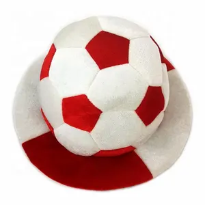 Cappello 2024 calcio a forma di pallone da calcio per tifosi in velluto inglese cappello da calcio