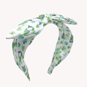 Kleidung mit irischem Motiv für das St. Patrick's Day-Festival, St. Patrick's Day-Stirnband mit Hasenohren für Damen, Kleeblatt-Kopfbedeckung für Feiertagspartys - Product Image 6