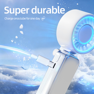 3-in-1 Foldable Multi-Angle Clip <b>Fan</b>-Handheld Desk <b>Stand</b> Portable Rechargeable <b>Fan</b> for Outdoor & Household Use - Product Image 3