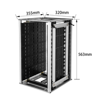 Meuble de bureau industriel antistatique ESD réglable, porte-revues 355x320x563mm en métal et plastique pour stockage de PCB SMT