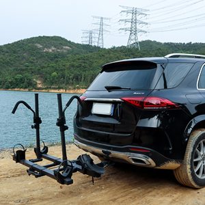 汽车自行车架卡车越野车的小型货车132磅容量自行车托架2英寸挂钩