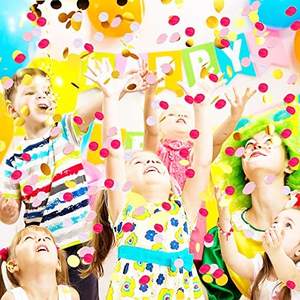 Decorazione della festa nuziale di compleanno artigianato coriandoli biodegradabili colorati - Product Image 5