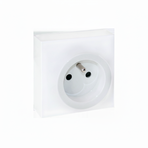 DUNE 2P + T Juego de enchufes y enchufes dobles blancos - Product Image 1