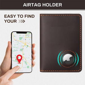 Nueva Funda Multifuncional para Pasaporte con Ranura para <span class=keywords><strong>AirTag</strong></span> para Rastreo, Porta Pasaportes, Cartera para Pasaportes - Product Image 3