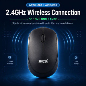 Ratón inalámbrico Bluetooth ASTA de 2,4 GHz, ergonómico, de plástico, con resolución de 800, 1200 y 1600 DPI y logotipo personal - Product Image 5