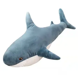 Blue Shark Plush Pillow Pink Shark Stuffed Animal Toy Kids Gifts for Birthday