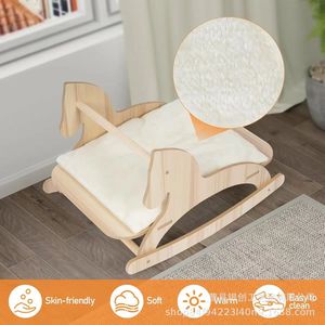 Cama de Madera Maciza para Gatos con Diseño de Caballo Balancín, 12.60 Pulgadas de Alto, 19.69 Pulgadas de Largo, Mueble Multifuncional para Mascotas de Interior para Gatos Pequeños - Product Image 4