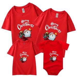 Vêtements Nouvel An Père Mère Fils Fille Filles Garçons Maman Papa T-shirt Femme <span class=keywords><strong>Homme</strong></span> Enfants T-shirt Bébé Barboteuse Costume de Noël - Product Image 1