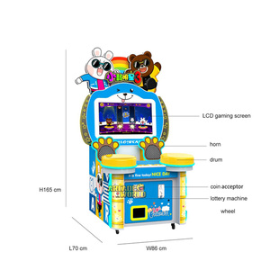 Machine de jeu électronique de loterie musicale à tambour pour enfants Little Drum Star 3ème génération, à monnayeur, avec écran LED - Product Image 5