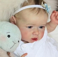 50cm yeux gris filles pleine Silicone poupée Silicone réaliste nouveau-né Reborn bébé poupées