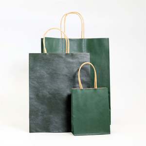 KM Custom Print Luxury Clothing Packaging Retail Gift Durable Brown Reusable Shopping Jewellery <b>Paper</b> <b>Bag</b> with Handle - Product Image 3