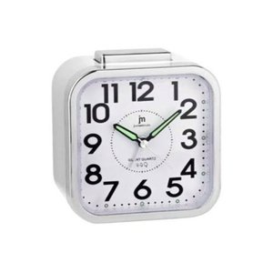 JUSTAMINUTE Alarm <b>Clock</b> With Snooze Function White JA7051B - Product Image 1