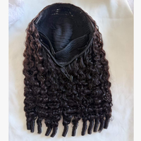 Perruque mi-longue bouclée birmane à cordon de serrage en cheveux humains, vente en gros pour revendeurs de cheveux, perruque en cheveux humains bouclés birmanes authentiques pour femmes