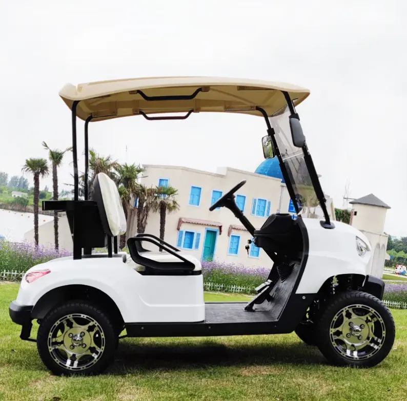 Chất lượng tổng thể tốt 4 bánh xe sạc nhanh xe Golf điện với 2 chỗ ngồi