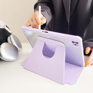 Coque rigide antichoc transparente pour <span class=keywords><strong>iPad</strong></span> Rotation Case Air <span class=keywords><strong>Pro</strong></span> <span class=keywords><strong>11</strong></span> 12.9 13 <span class=keywords><strong>pouces</strong></span> étuis de support 4ème 5ème 6ème 7ème 8ème 9ème 10ème <span class=keywords><strong>génération</strong></span> - Product Image 3