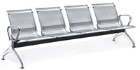 Chaises d'attente modernes en alliage d'aluminium, personnalisables, 1, 3 ou 5 places, durables, pour hôpitaux et écoles – Offre spéciale