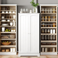 Buffet en bois de luxe extra large Grand buffet blanc à 2 portes Armoire de rangement pour la cuisine ou la salle à manger Design moderne Prix
