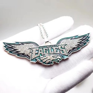 <span class=keywords><strong>Collier</strong></span> pendentif tendance Ailes des Eagles de <span class=keywords><strong>Philadelphie</strong></span> 2025 – Édition Champion – Vente directe usine - Product Image 2