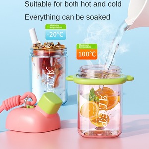 Botella de agua deportiva con marca de tiempo de 128oz, hidratación de plástico portátil antideslizante para personas activas, tazas para sorber orientadas a objetivos - Product Image 6