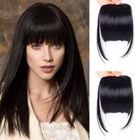 Frange en cheveux synthétiques haute température, postiche une pièce sans couture, extensions de pattes d'ange, OMBRE SW65