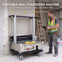 Machine de pulvérisation de ciment et de peinture murale automatique en gros pour usine, 220/380V 1.5Kw, haute efficacité