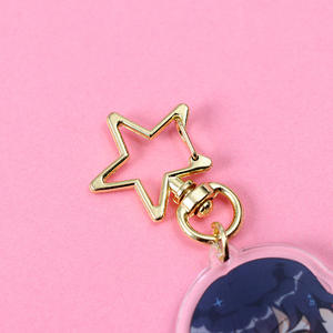 Porte-clés portable de haute qualité, version Q, dessin animé, pour étudiant, impression couleur, double face, transparent, bijou, cadeau, vente en gros - Product Image 3