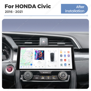 DUDUAUTO Android Car Headunit Multimedia Displayer para 10,33 pulgadas HONDA Civic 2016-2021 Otc-acore FYT 7870 <span class=keywords><strong>CPU</strong></span> cámara panorámica - Product Image 3