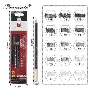 Set Professionale Panwenbo di 12 Matite a Carboncino Standard, Set di Matite in Grafite <span class=keywords><strong>per</strong></span> Artisti e Schizzi - Product Image 2