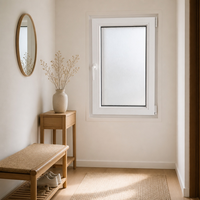 Fenêtre à battant en PVC blanc, double vitrage, verre trempé 5+9A+5 2,0 mm, système de verrouillage multipoints, certifiée Energy Star