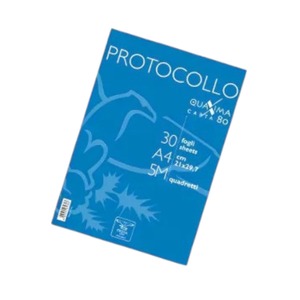 PIGNA - Confezione da 30 Fogli Quadrati A4 per Protocollo - Product Image 1
